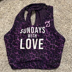 Peloton Purple Animal Print Sports Bra